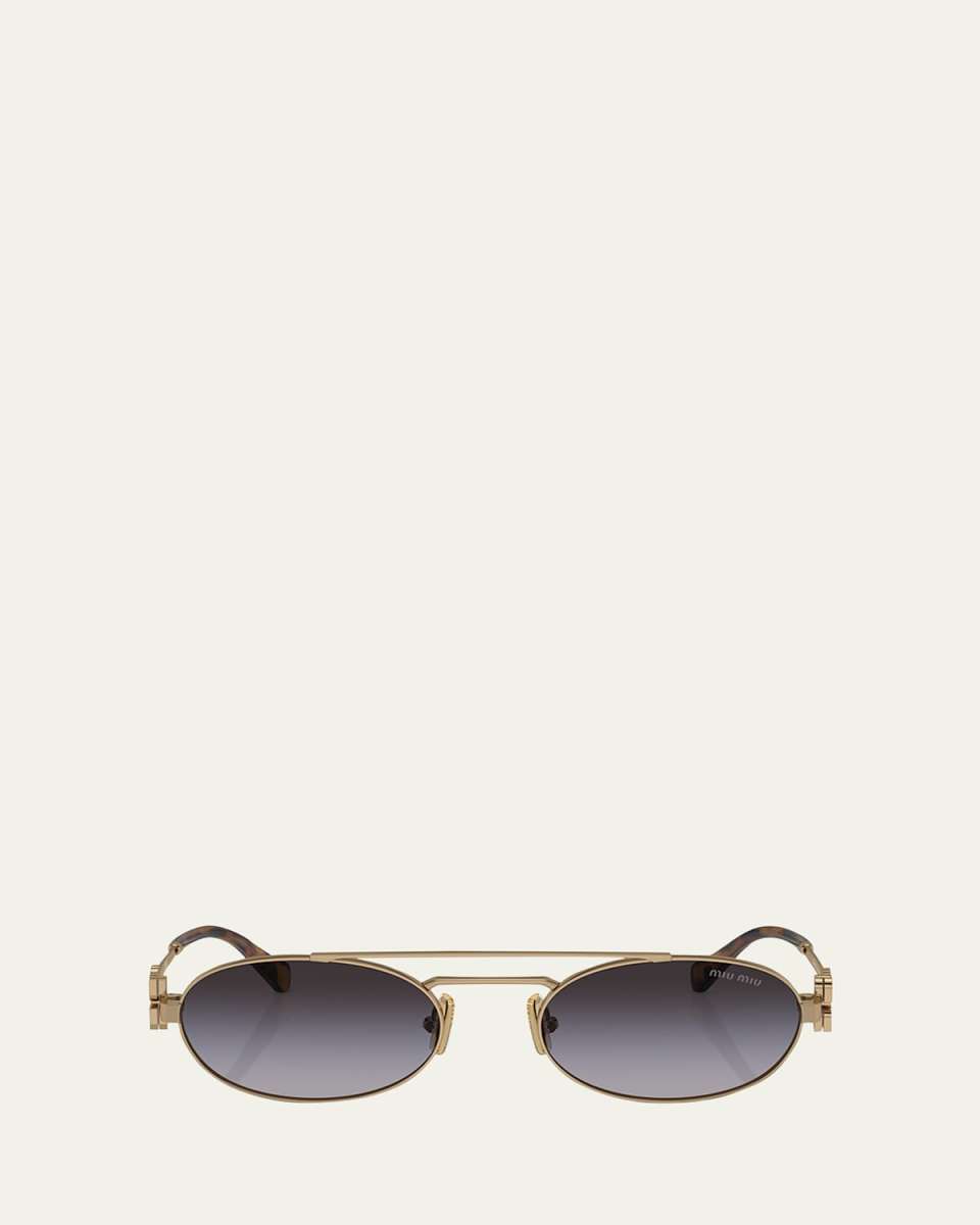 Metal Oval Sunglasses